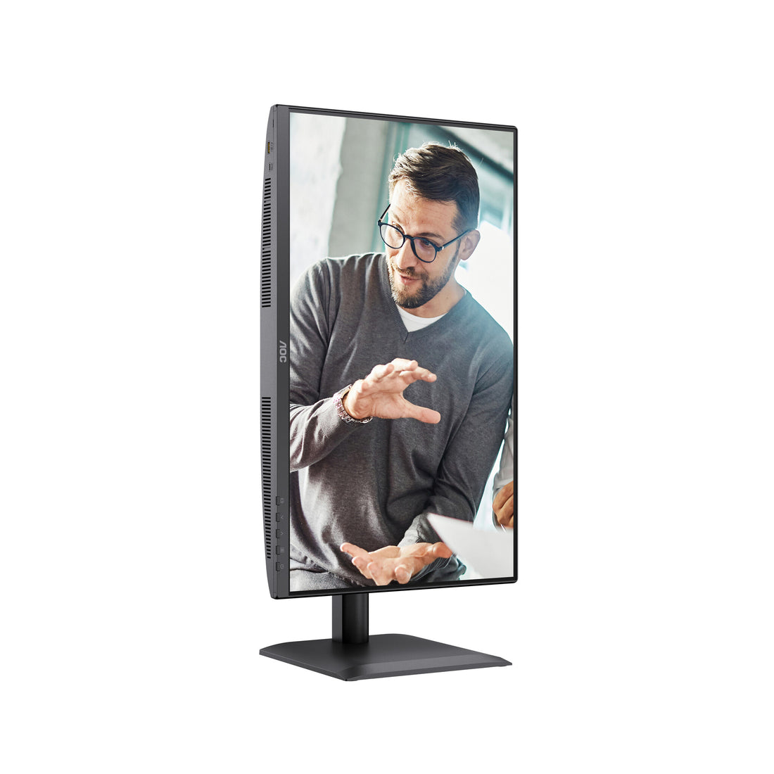 AOC 24E4CV IPS 23.8" computer monitor 60.5 cm (23.8") 1920 x 1080 pixels Black