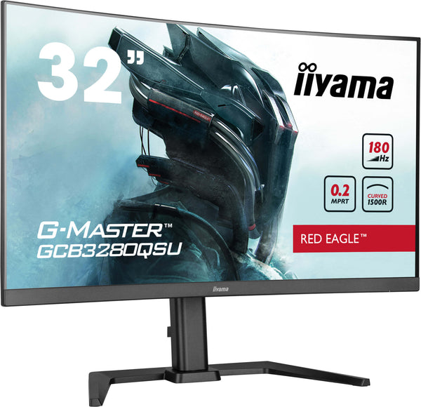 iiyama G-MASTER Red Eagle 32" QHD 180Hz Curved Gaming Monitor (GCB3280QSU-B2)