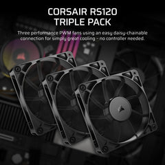 Corsair RS120 Computer case Fan 12 cm Black 3 pc(s)