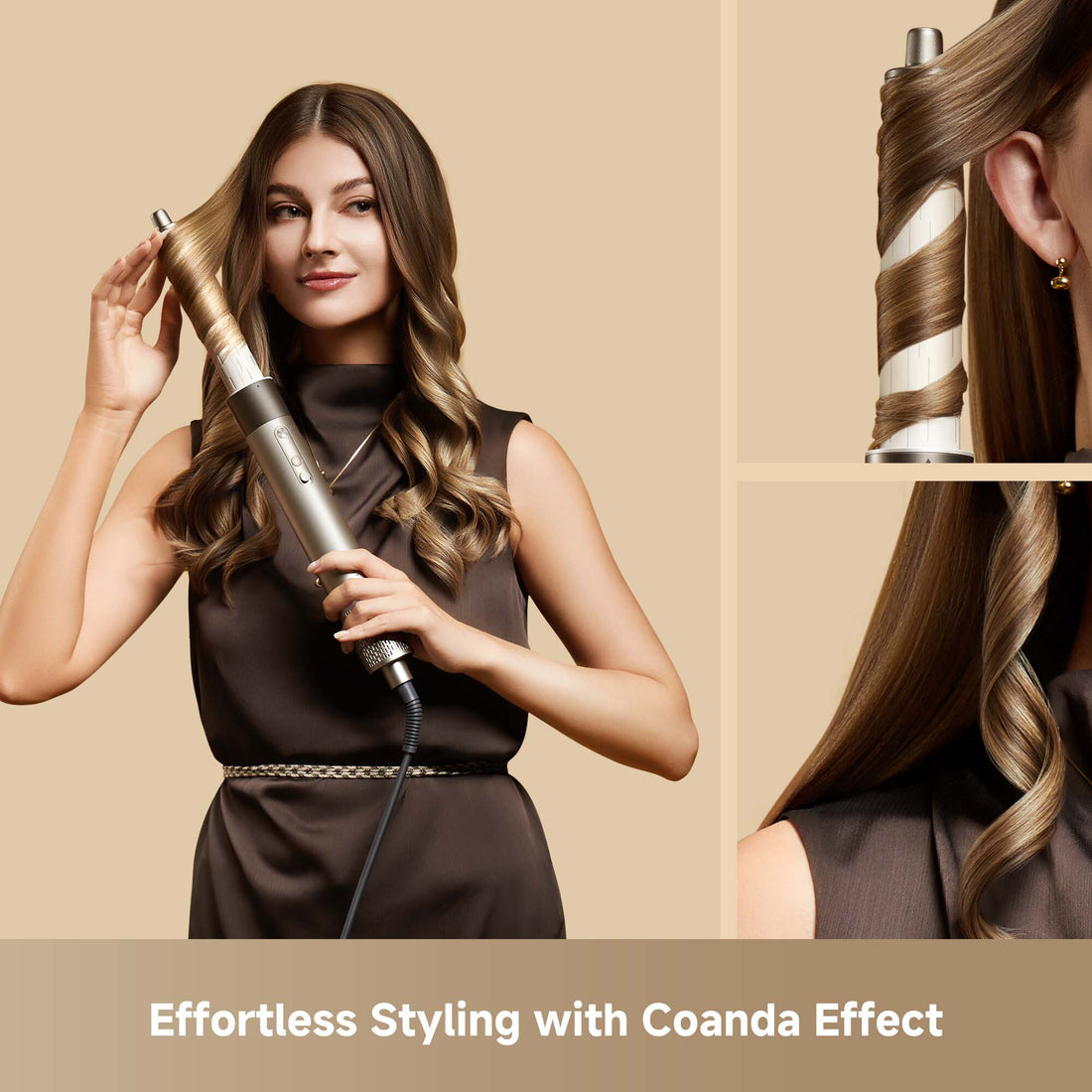 Dreame AMF17A AirStyle Shine 5-in-1 Hair Styler - Gold - image 3