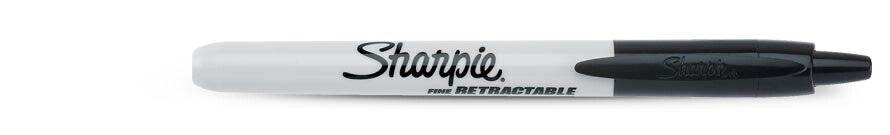 Sharpie Fine Retractable permanent marker Fine tip Black