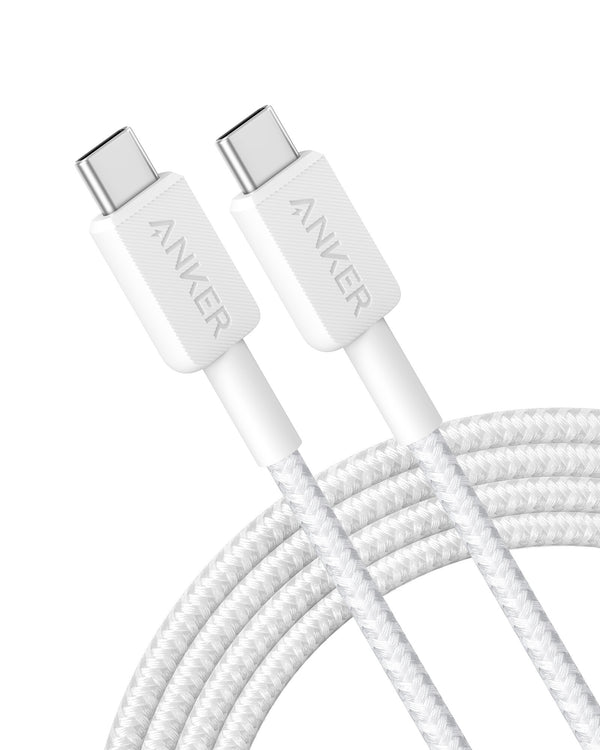 Anker Braided USB-C to USB-C Charging Cable 1.8 m, White