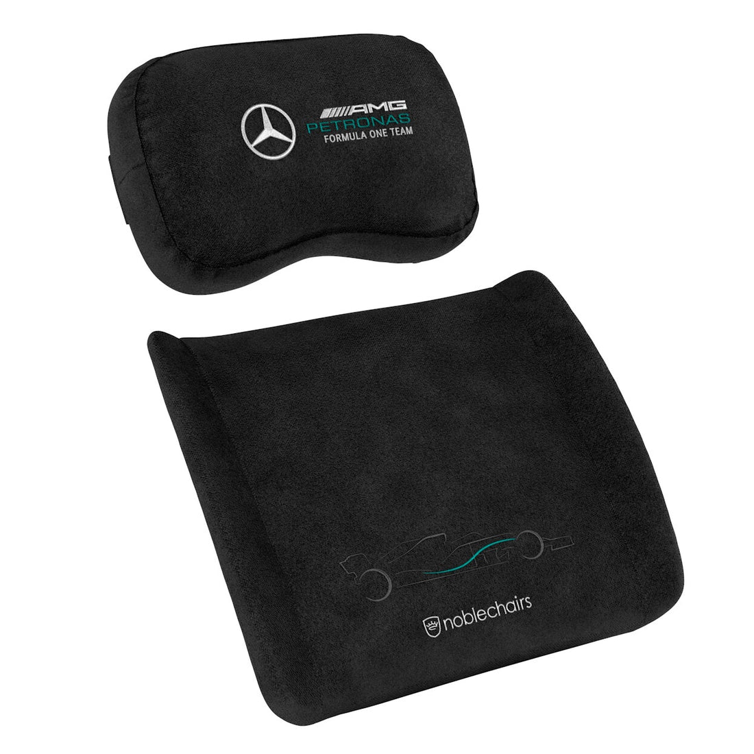 noblechairs Memory Foam Pillow Set - Mercedes AMG Petronas Formula One Team Edition - image 3