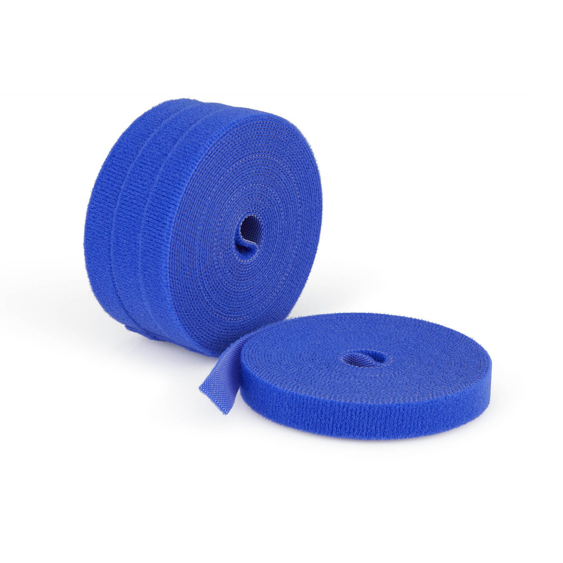 StarTech.com 4-pack 15ft (4.6m) Hook and Loop Roll, 0.5in Wide, Blue, Cut-to-Size Reusable Cable Ties