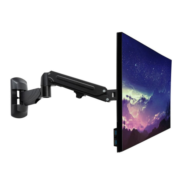 Lindy Wall Mounted Single Gas Arm Display Mount - Black