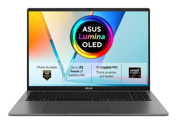 ASUS Vivobook S16 16" Laptop (90NB17M1-M008A0) - AMD Ryzen AI 7 445, 16GB RAM, 512GB SSD, Windows 11 Home