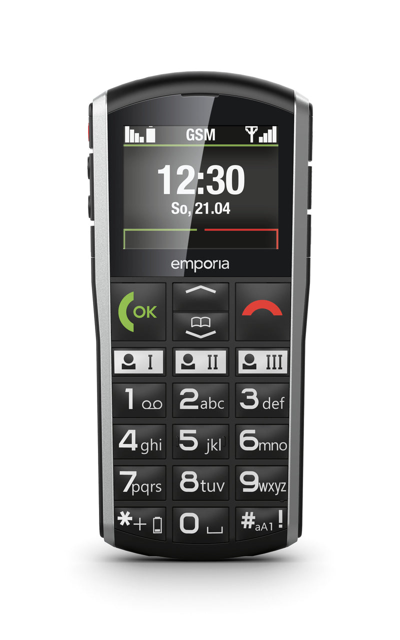 Emporia emporiaSIMPLICITY 5.08 cm (2") 90 g Black, Silver Feature phone