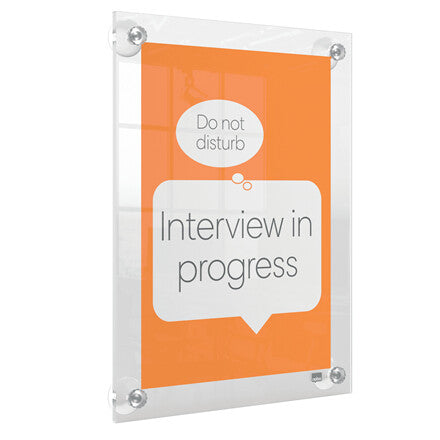 Nobo Premium Plus A4 Clear Acrylic Wall Mounted Repositionable Poster Frame - image 6
