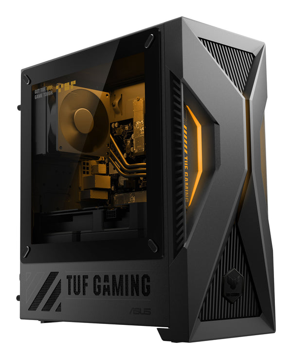 ASUS TUF Gaming T500 T500MV-07240H133W Intel Core 7 240H 16 GB DDR5-SDRAM 512 GB SSD NVIDIA GeForce RTX 5060 Ti Windows 11 Home Mini Tower PC Black, Grey