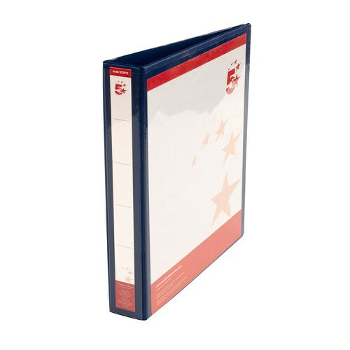 5Star 5 Star A4 Pres RBndr PP 25mm 4D-Ring Blu ring binder Blue, White