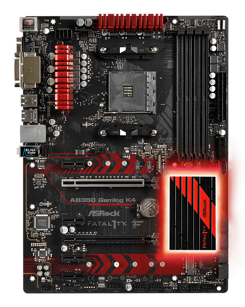 Asrock Fatal1ty AB350 Gaming K4 AMD B350 Socket AM4 ATX