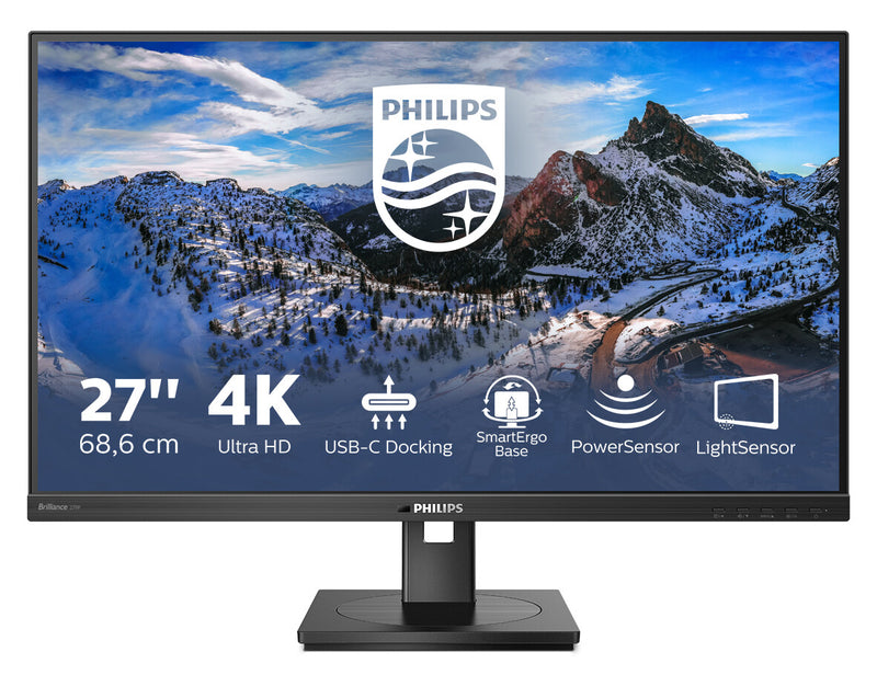 Philips 279P1/00 computer monitor 68.6 cm (27") 3840 x 2160 pixels 4K Ultra HD LED Black