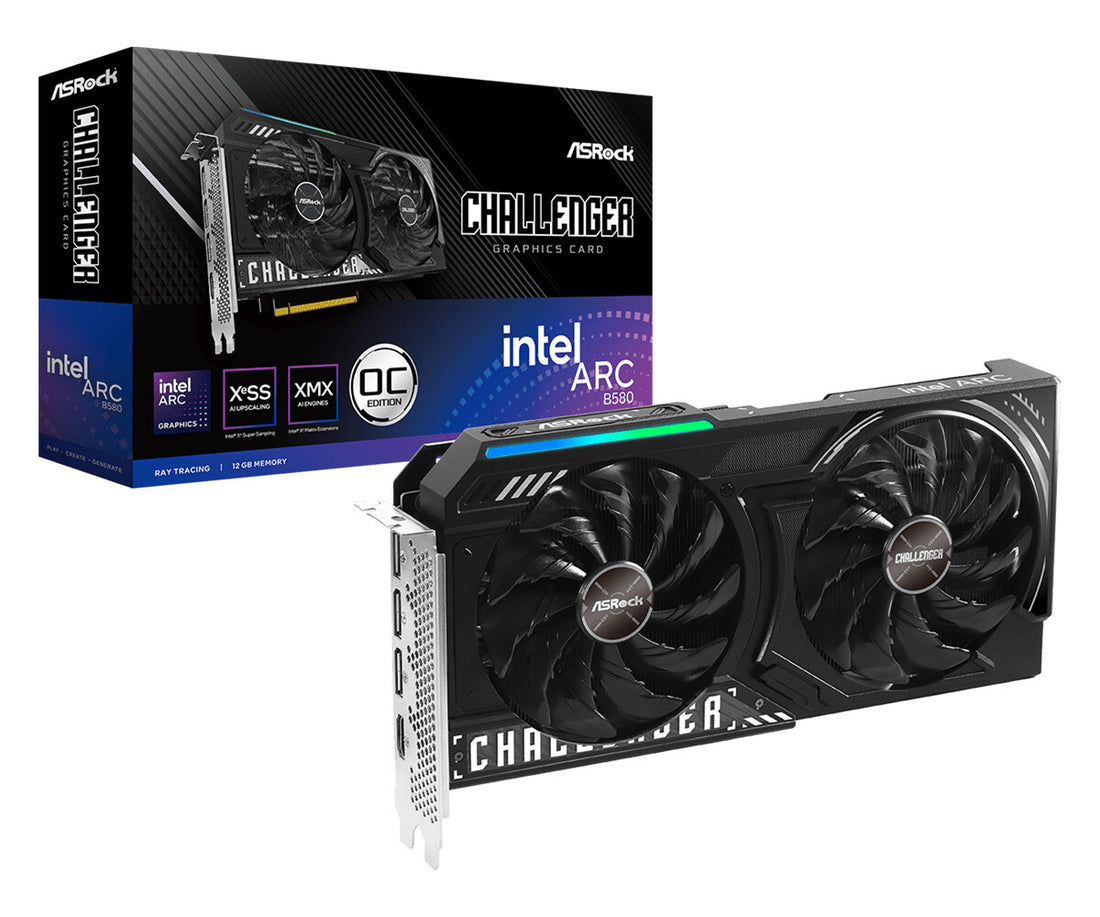 Asrock Intel Arc B580 Challenger 12GB OC GDDR6 Graphics Card