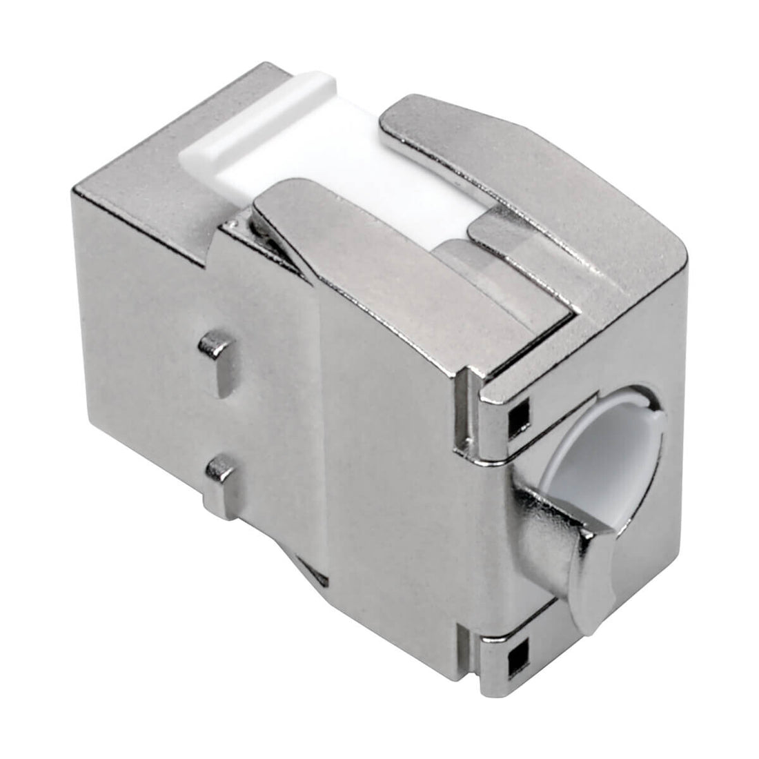 Tripp Lite N238-001-SH-TF Keystone Jack Cat6a/Cat6/Cat5e, RJ45, Shielded, Dust Cap - Toolless, PoE/PoE+ Compliant, TAA