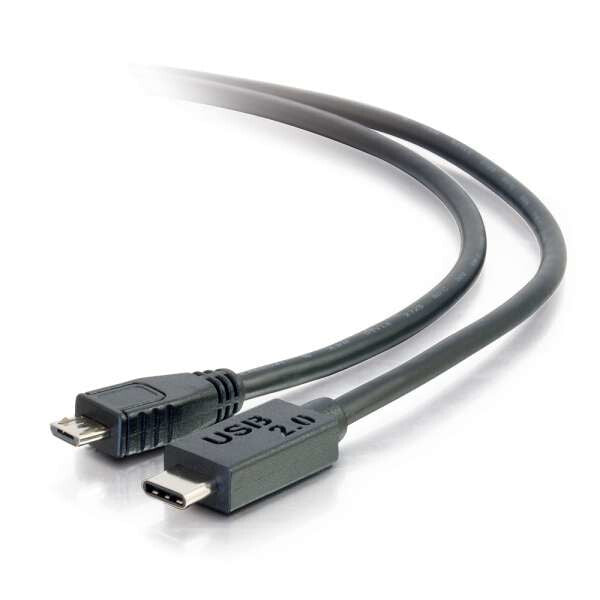 C2G 4m USB 2.0 USB Type C to USB Micro B Cable M/M - USB C Cable Black