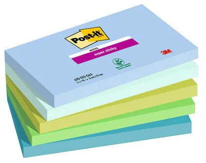Post-It 655-5SS-OAS note paper Rectangle Blue, Green 90 sheets Self-adhesive