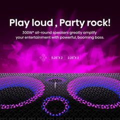 Hisense PartyRocker One HP100 Party speaker Black, Green 300 W