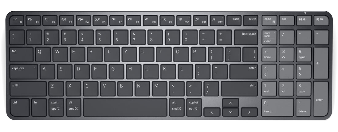 DELL Pro 7 KB746 keyboard Universal RF Wireless + Bluetooth QWERTY UK English Graphite