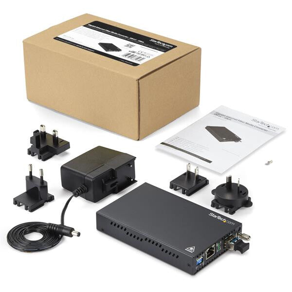 StarTech.com Gigabit Ethernet Copper-to-Fiber Media Converter - SM LC - 10 km - image 6