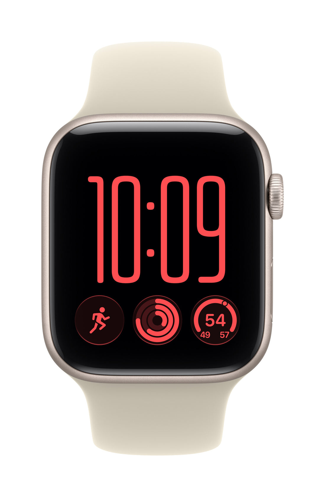 Apple Watch SE (3nd generation) SE 3 GPS 44mm Starlight Aluminium Case with Sand Sport Band - S/M - image 2