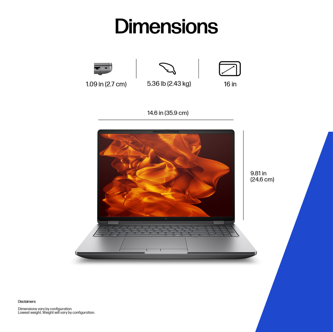 HP ZBook Fury G1i Data Science 16" Mobile Workstation (98M24ET) - Intel Core Ultra 7 255HX, 32GB RAM, 1TB SSD, NVIDIA RTX PRO 2000 Blackwell, Windows 11 Pro