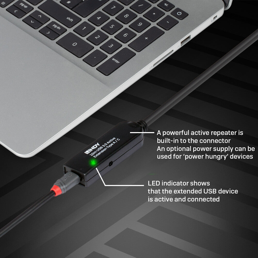 Lindy 10m USB 3.0 Active Extension Type A to C - image 7