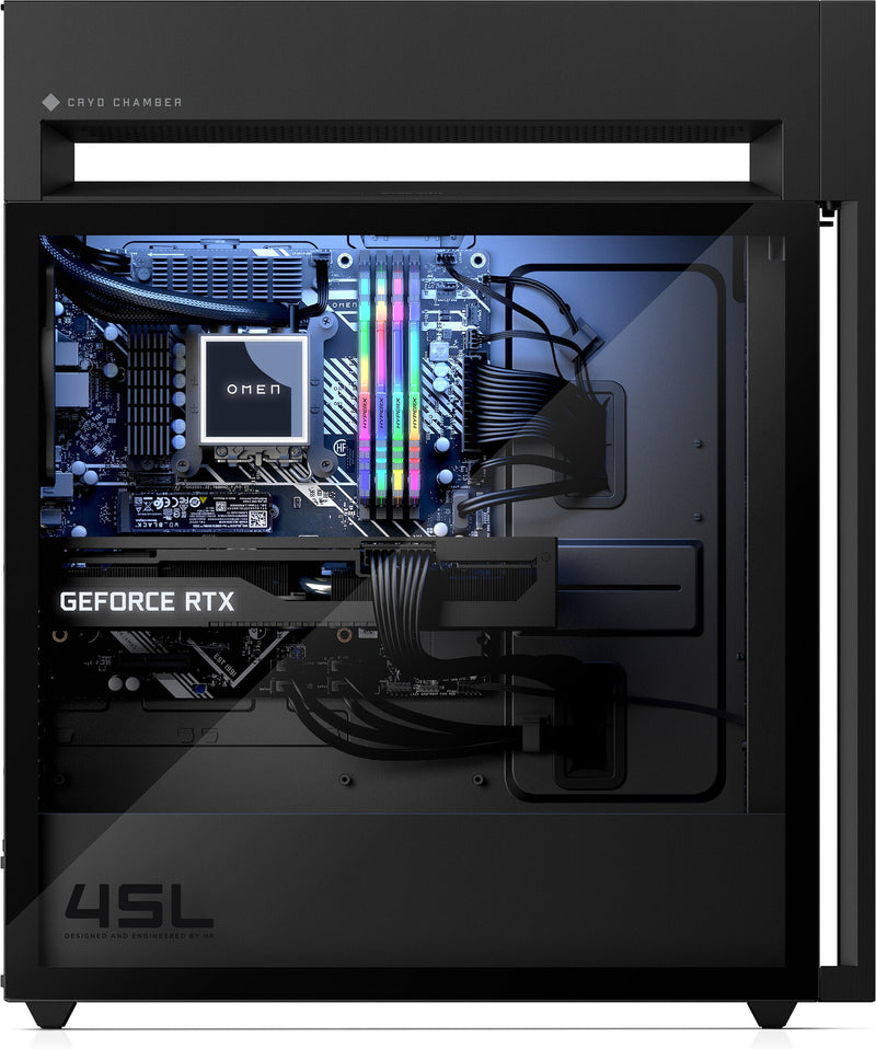 OMEN by HP 45L GT22-1019na AMD Ryzen™ 7 7700X 32 GB DDR5-SDRAM 1 TB SSD NVIDIA GeForce RTX 4080 Windows 11 Home Tower PC Black