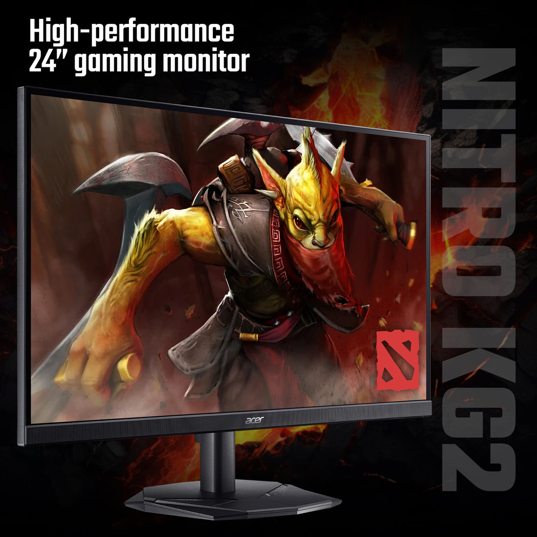Acer Nitro KG242YW3bmiipx – 23.8" Full HD IPS, 240Hz, 1ms / 0.5ms (GTG Min.), FreeSync Premium, HDR10 Gaming - image 2
