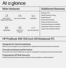 HP ProBook 450 G9 Intel® Core™ i5 i5-1235U Laptop 39.6 cm (15.6