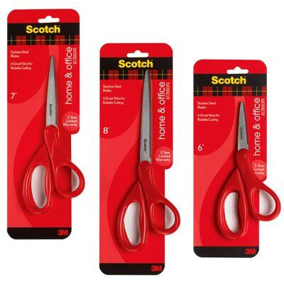 Scotch 1407 stationery/craft scissors Universal Straight cut Red, Stainless steel - image 2