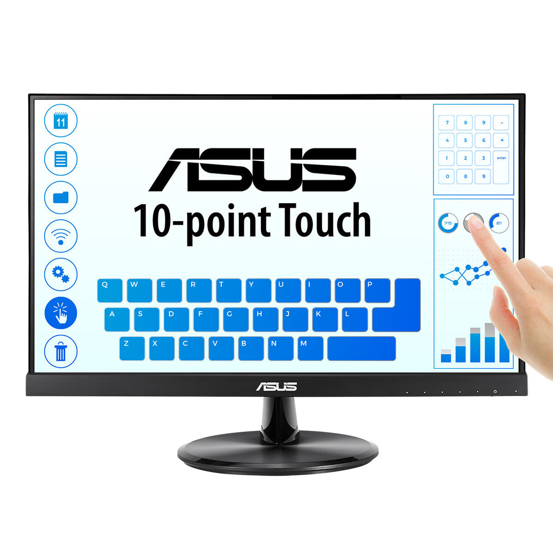 ASUS VT229H computer monitor 21.5" 1920 x 1080 pixels Full HD LED Touchscreen Black - image 2