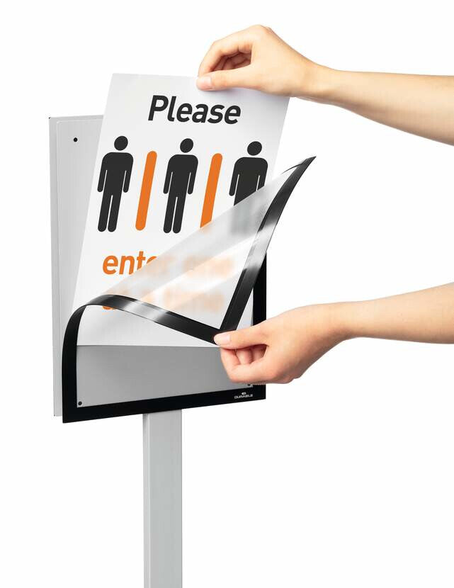 Durable INFO STAND BASIC A4 1 ST 501257 (501257) Information stand Metal, Plastic Grey - image 3