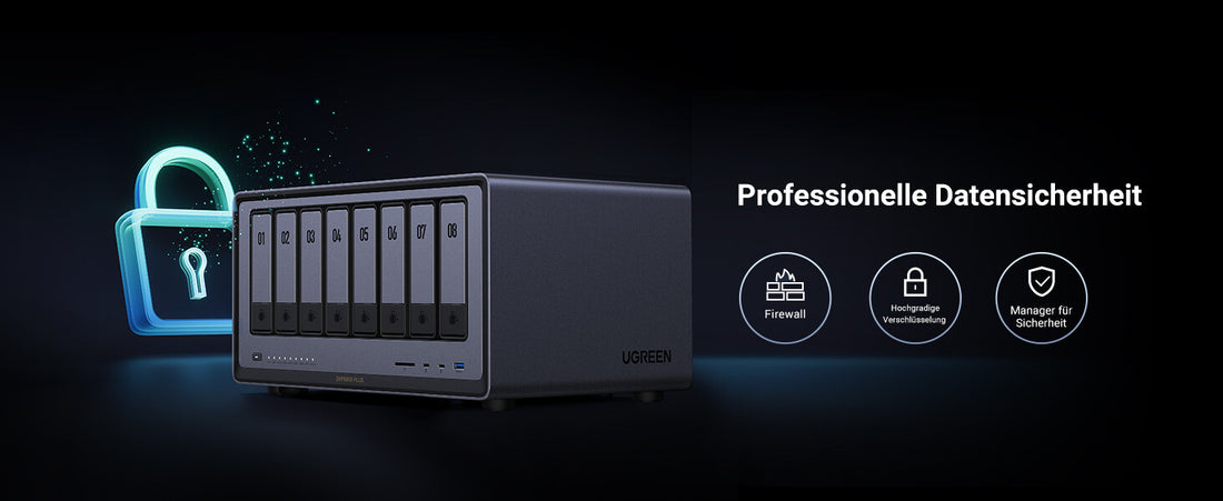 Ugreen NASync DXP8800 Plus NAS Desktop Intel Core i5 i5-1235U 8 GB DDR5 0 TB UGOS Pro Black - image 12