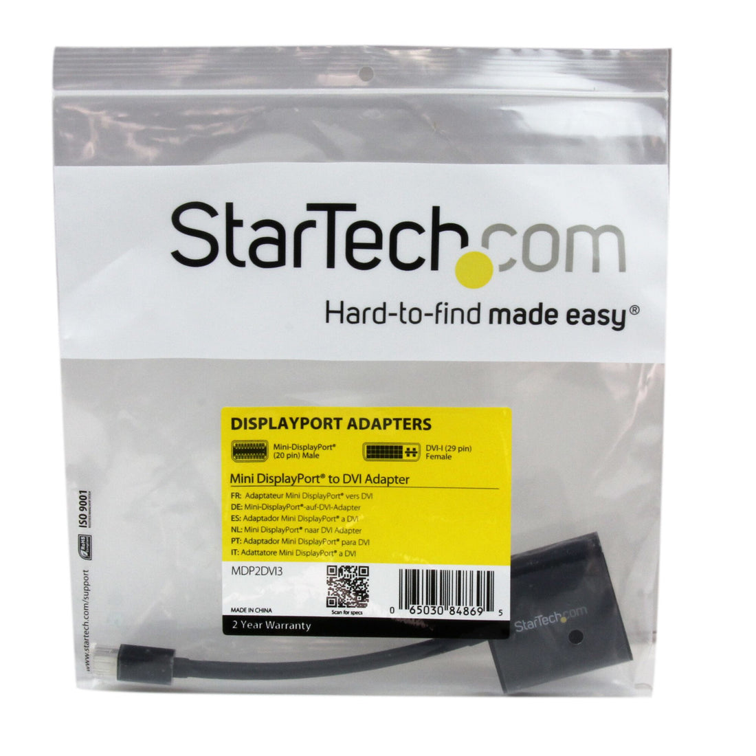StarTech.com Mini DisplayPort to DVI Adapter - Mini DP to DVI-D Converter - 1080p Video - mDP or Thunderbolt - image 4
