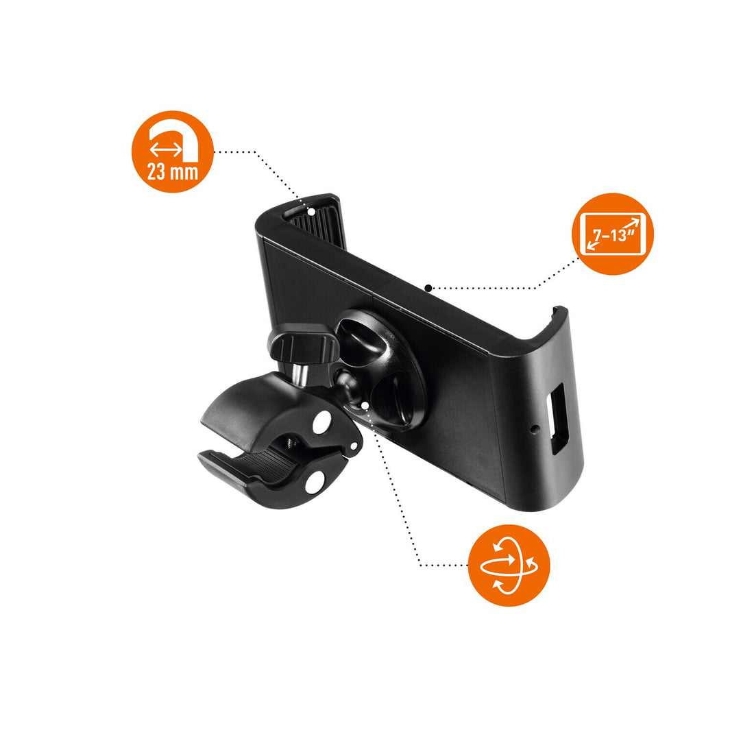 Durable Tought Clamp XL Passive holder Mobile computer, Mobile phone/Smartphone, Tablet/UMPC Black - image 5