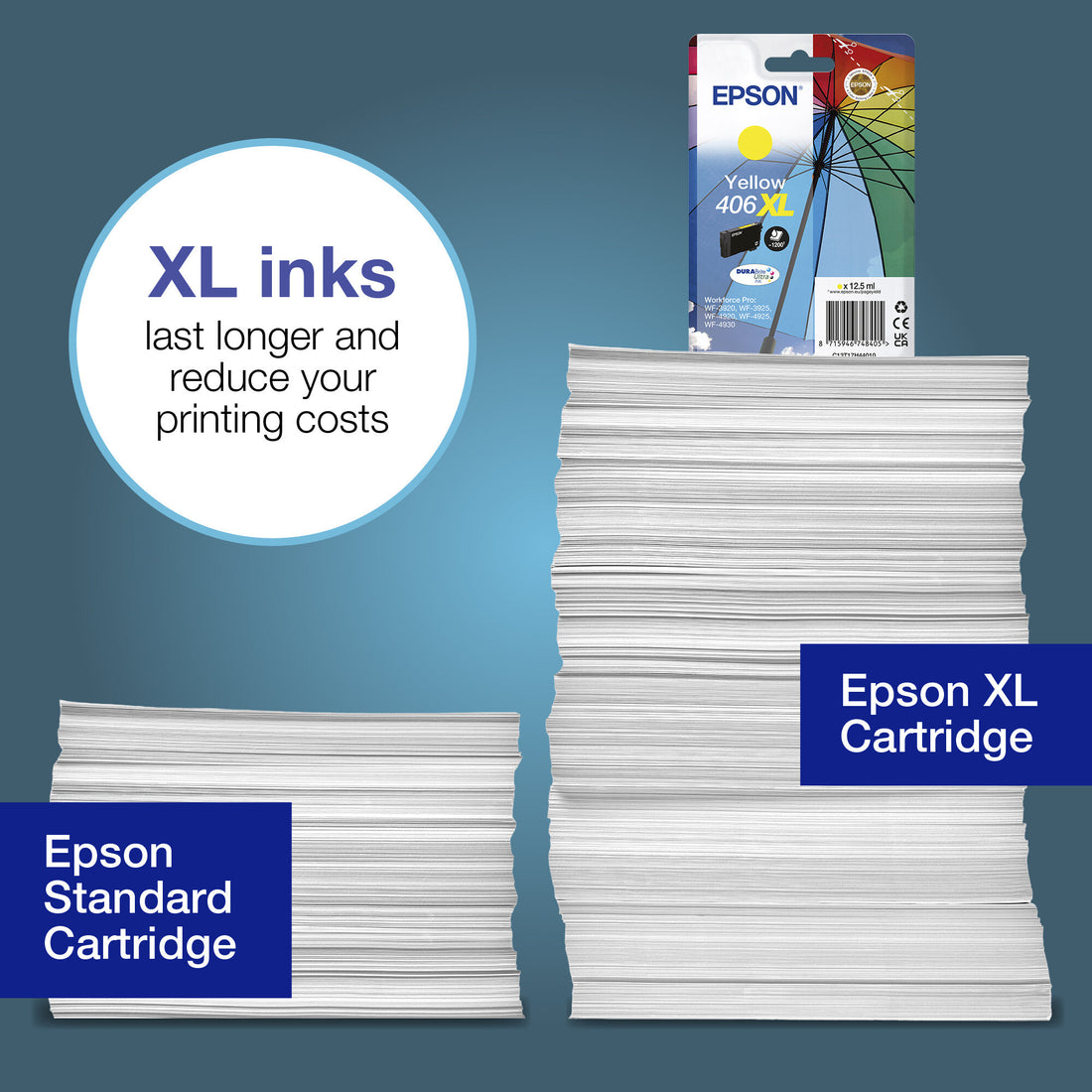 Epson Singlepack Yellow 406 Umbrella DURABrite Ultra Ink