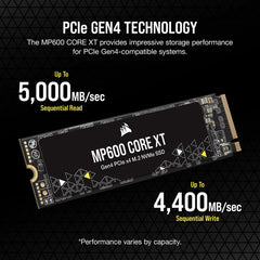 Corsair MP600 CORE XT 1 TB M.2 PCI Express 4.0 NVMe QLC 3D NAND