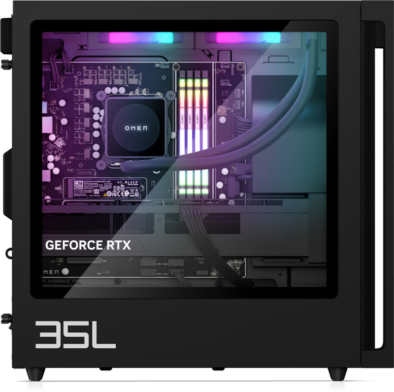 HP OMEN 35L Gaming GT16-0028na AMD Ryzen™ 7 8700F 16 GB DDR5-SDRAM 1 TB SSD NVIDIA GeForce RTX 5060 Ti Windows 11 Home Tower PC AI PC Black