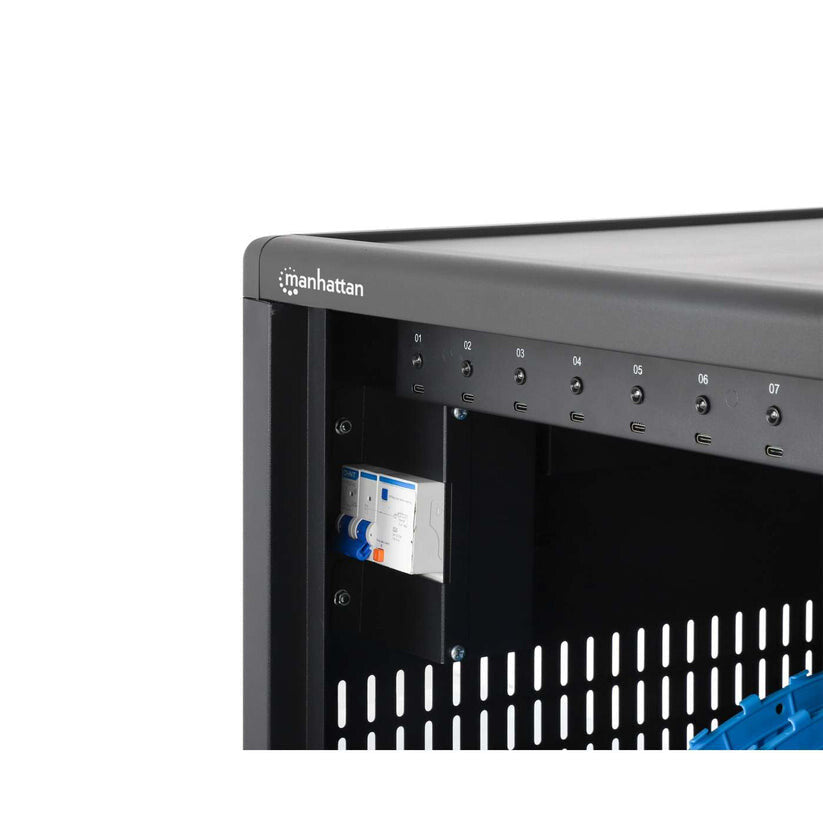 Manhattan Laptop Charging Cabinet Desktop (or trolley) via USB-C 65W 16" 12-bay, Suitable for USB-C laptops - image 11