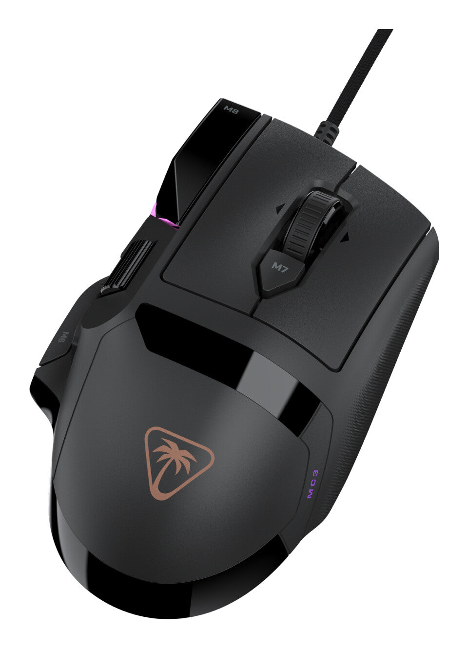 Turtle Beach Command Series MC3 Wired Gaming Mouse - 30K DPI Owl-Eye Optical Sensor, 4D Scroll Wheel, 1K