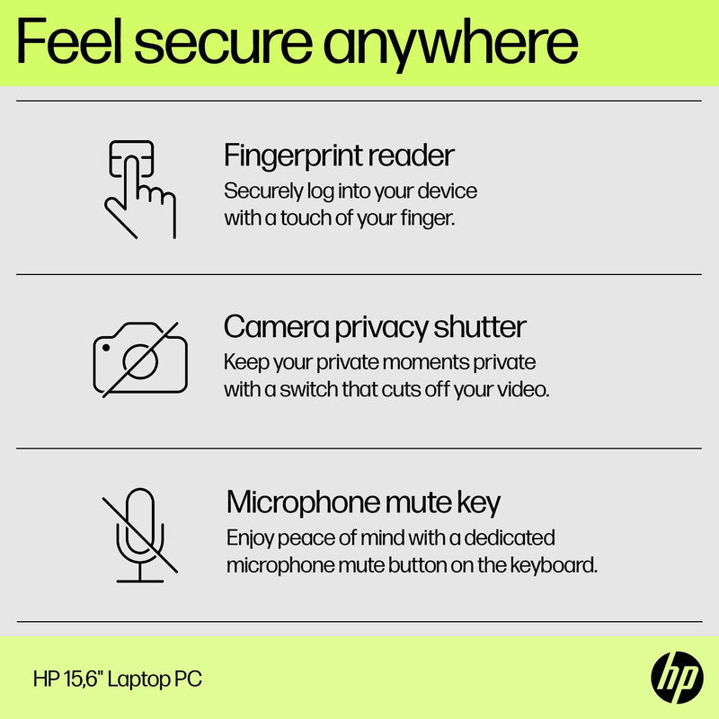 HP Laptop 15-fd0051na Intel® Core™ i3 i3-N305 39.6 cm (15.6") Full HD 8 GB DDR4-SDRAM 256 GB SSD Wi-Fi 6 (802.11ax) Windows 11 Home Silver