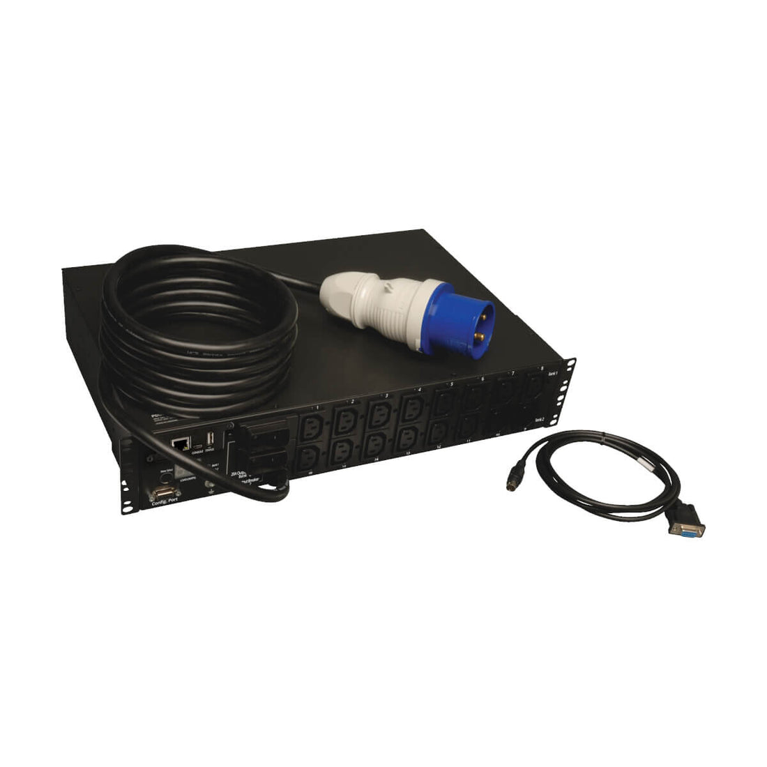Tripp Lite PDUMH32HVNET 7.4kW Single-Phase Switched PDU, LX Interface, 230V Outlets (16-C13), IEC-309 Blue - image 5