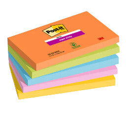 Post-It 7100258793 note paper Rectangle Blue, Green, Orange, Pink, Yellow 90 sheets Self-adhesive
