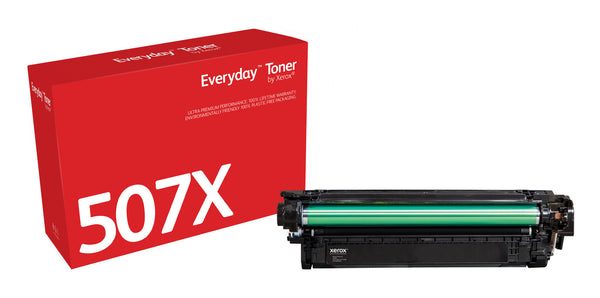 Everyday™ Black Toner by Xerox compatible with HP 507X (CE400X), High capacity