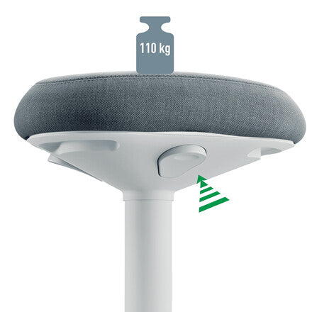 Leitz Ergo Active Standing Stool with Comfort Seat