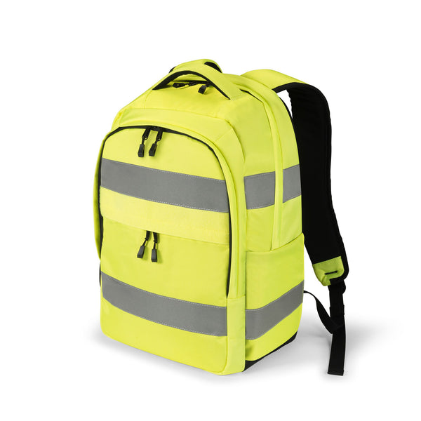 DICOTA Hi-Vis V2 backpack Rucksack Yellow Polyethylene terephthalate (PET), Thermoplastic polyurethane (TPU)