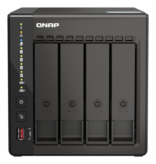 QNAP TS-453E NAS Tower Intel® Celeron® J6412 8 GB 32 TB HDD QNAP QTS Black