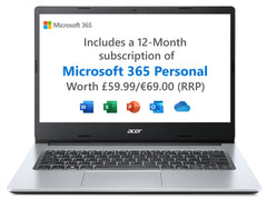 Acer Aspire 1 laptop (A114-33) - Intel Celeron, 4GB, 64GB, 14