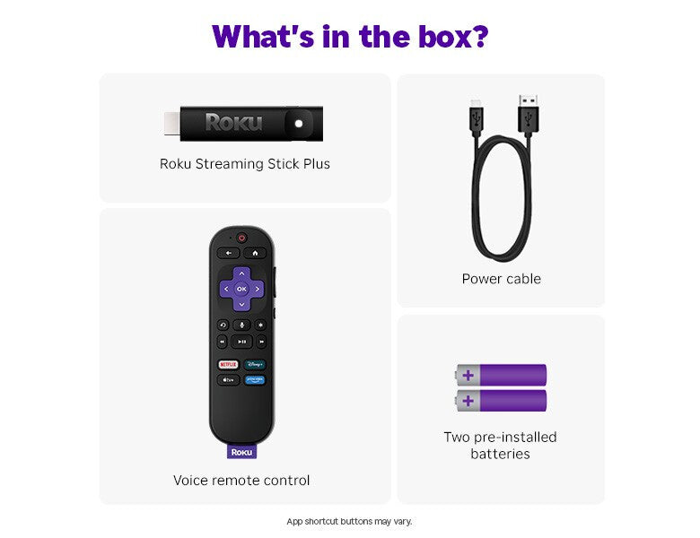 Roku Streaming Stick Plus HDMI 4K Ultra HD Black