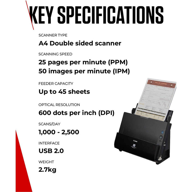 Canon imageFORMULA DR-C225II Document Scanner